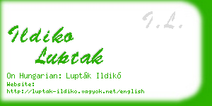 ildiko luptak business card