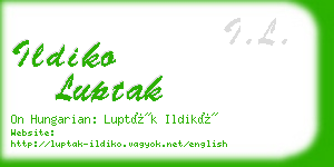 ildiko luptak business card